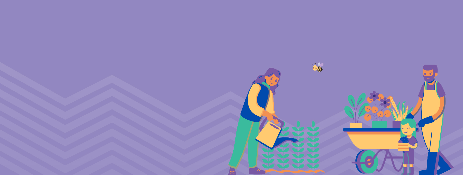 Growing plants in small spaces while supporting bees